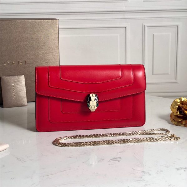 bvlgari serpenti forever bag red