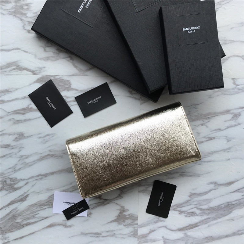 ysl clutch bag gold - Image 3