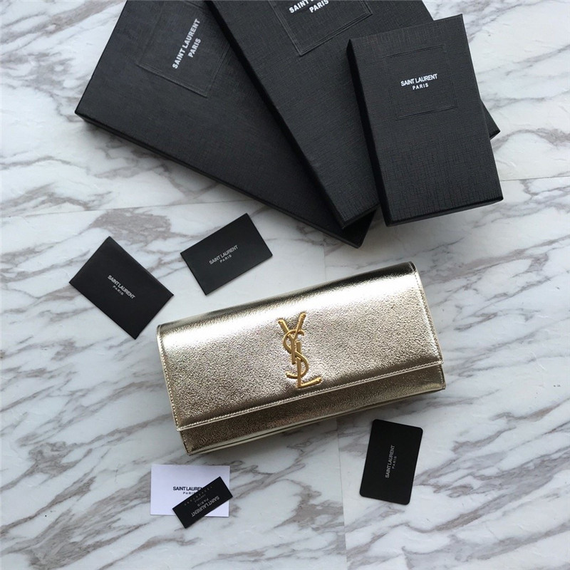 ysl clutch bag gold