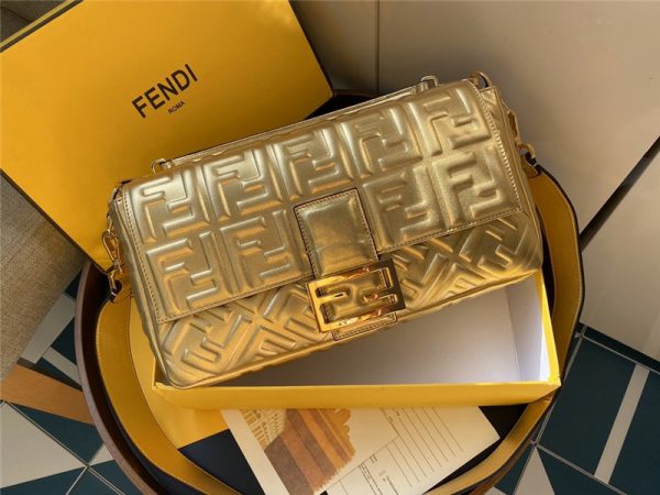 FEND gold baguette bags