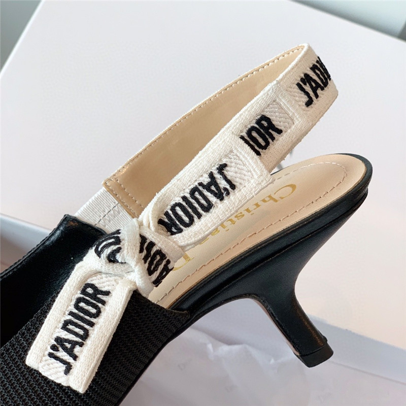 J’A dior wool houndstooth slingback pump shoes - Image 3