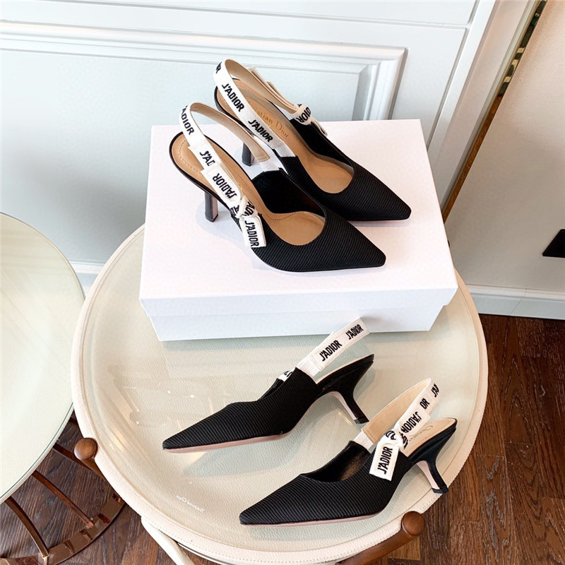 J’A dior wool houndstooth slingback pump shoes - Image 2