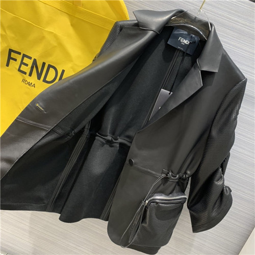 fendi leather jacket womens - Image 2