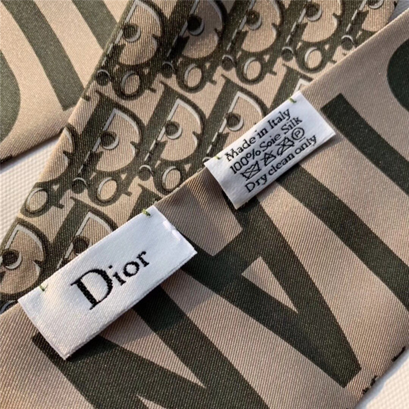 Dior letters small ribbon green - Image 6