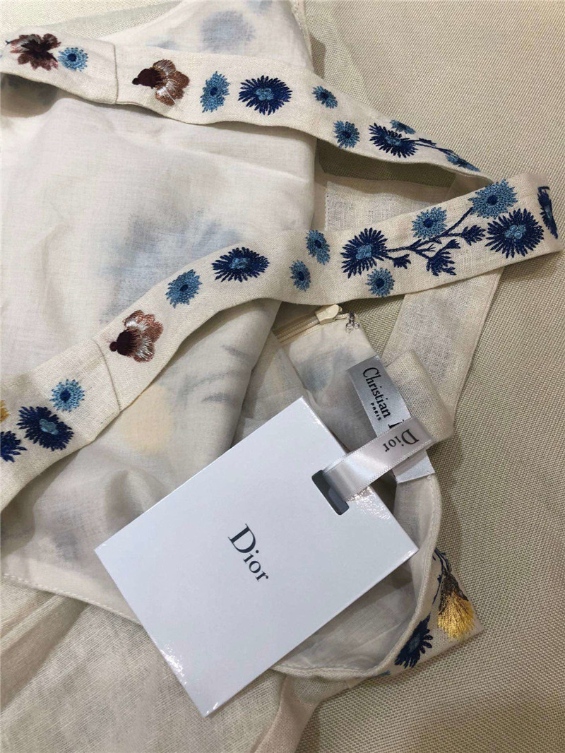 Dior summer floral embroidery dress - Image 10