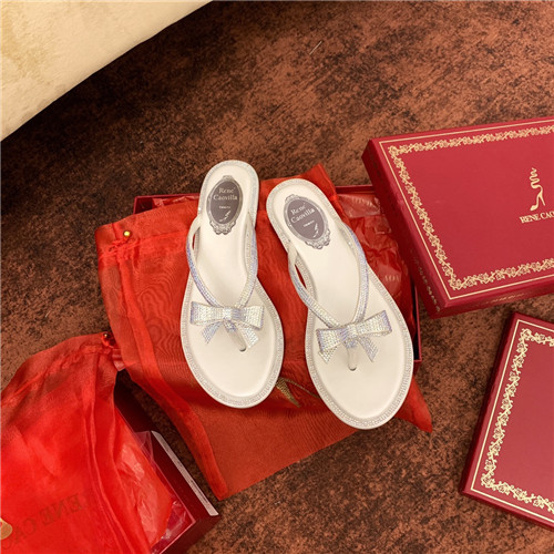 rene caovilla flat sandals