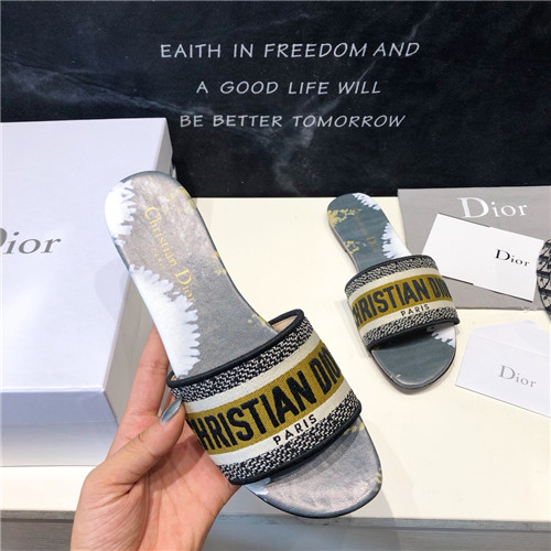 dior embroidered slippers - Image 4