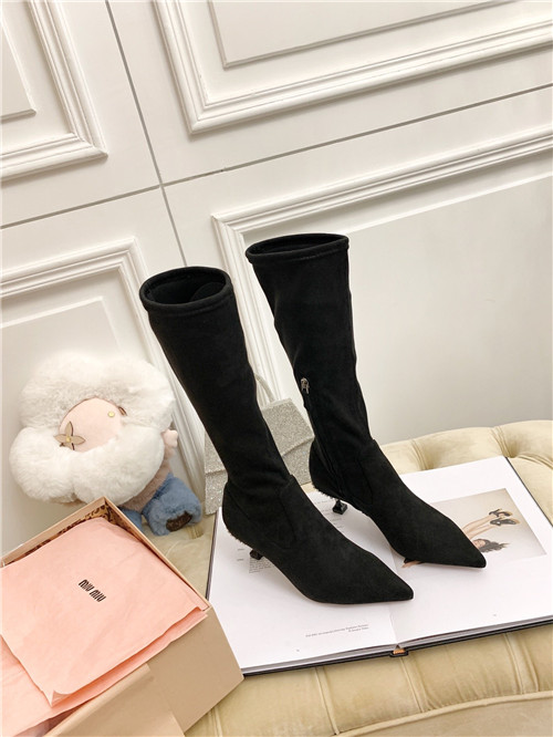 miu miu stretch boots replica shoes