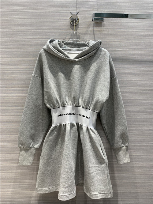 alexander wang hooded sweater dress