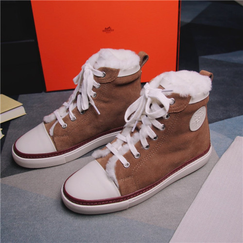 Hermes wool high-top shoes