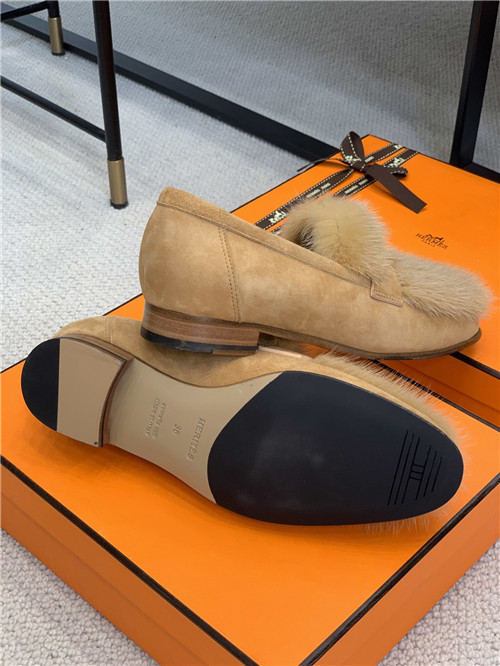 hermes mink loafers shoe - Image 3