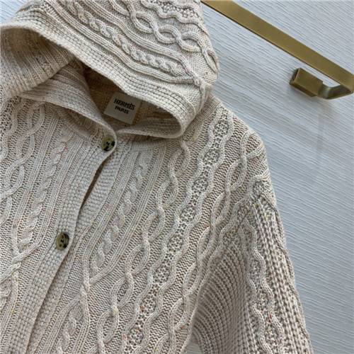 hermes hooded cashmere cardigan - Image 5