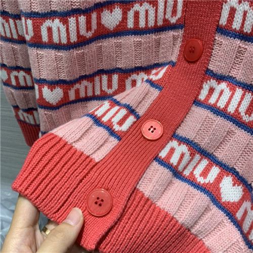 miu miu logo cardigan - Image 3