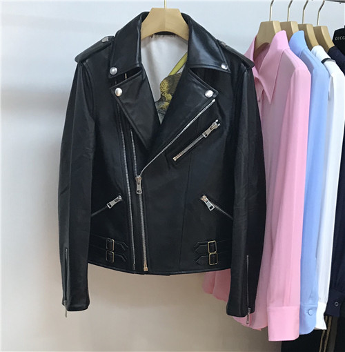 gucci sheepskin motorcycle leather jacket - Image 4