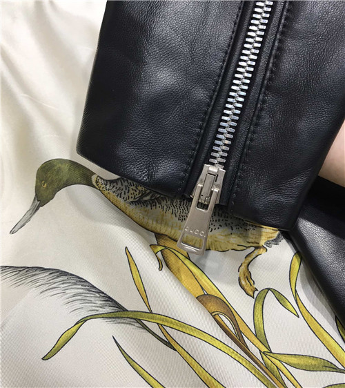 gucci sheepskin motorcycle leather jacket - Image 7