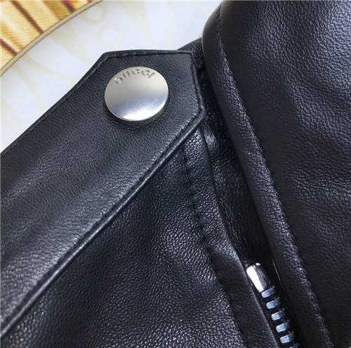 gucci sheepskin motorcycle leather jacket - Image 6