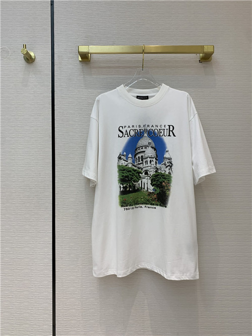 Balenciaga print short sleeve T-shirt