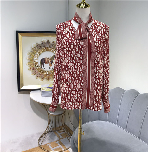 dior logo silk top - Image 4