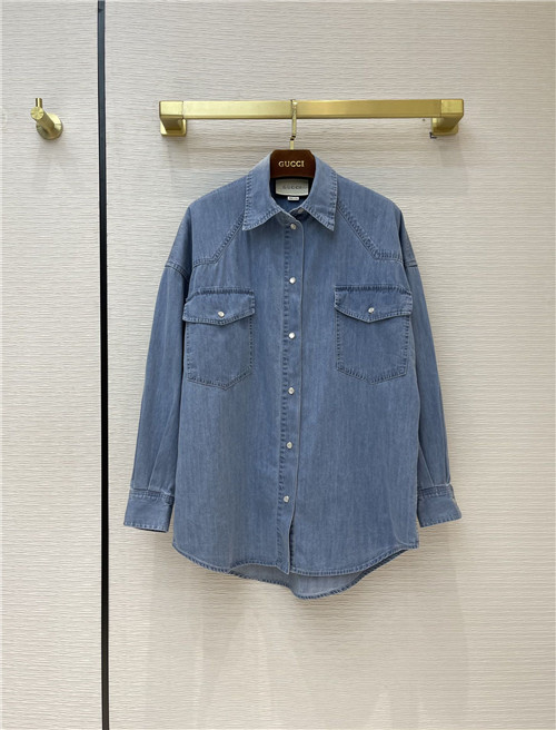 gucci denim shirt