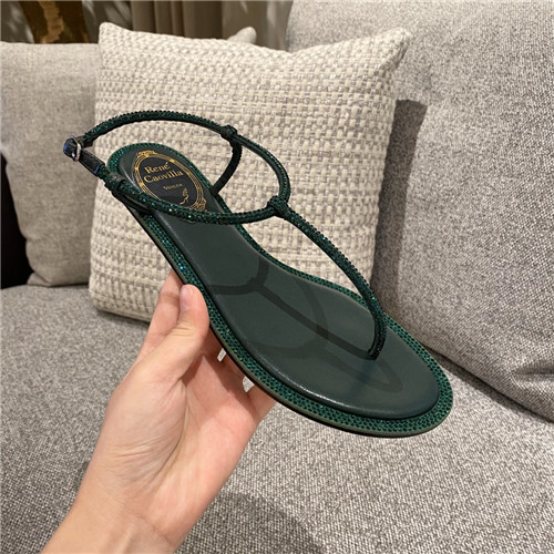 rene caovilla flat sandals - Image 4