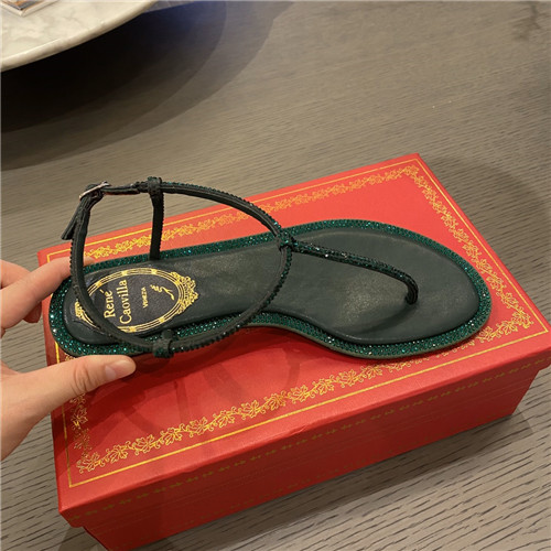 rene caovilla flat sandals - Image 6