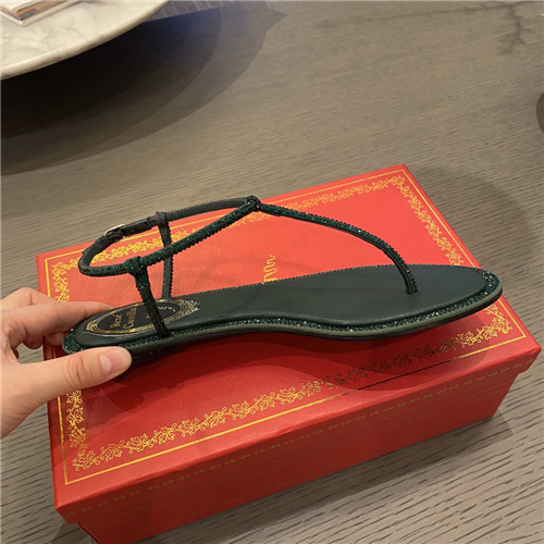 rene caovilla flat sandals - Image 7