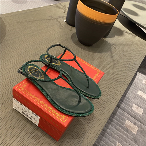 rene caovilla flat sandals - Image 8