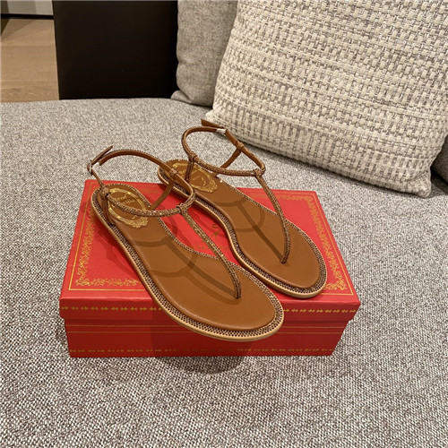 rene caovilla flat sandals