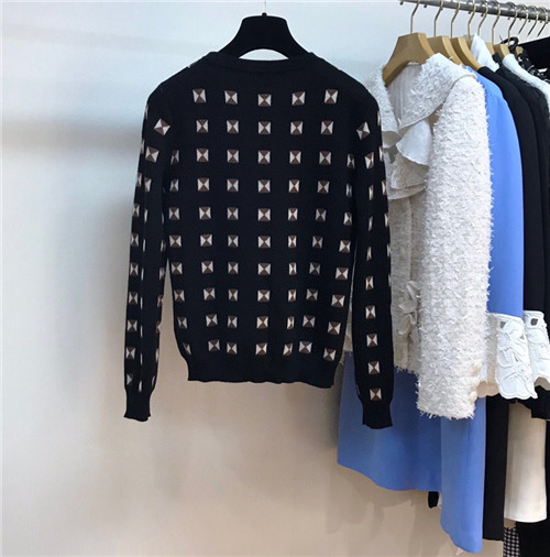 hermes checkered knit sweater - Image 6