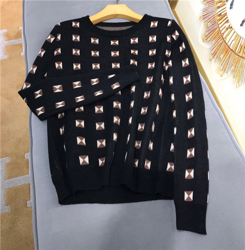 hermes checkered knit sweater - Image 8