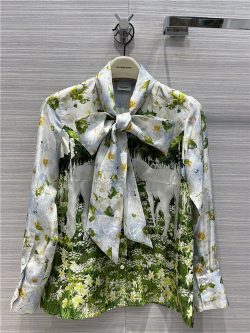 burberry silk shirt