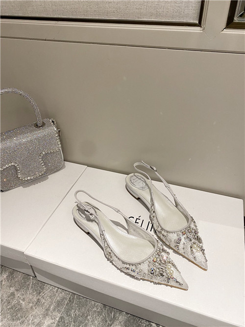 rene caovilla flat sandals