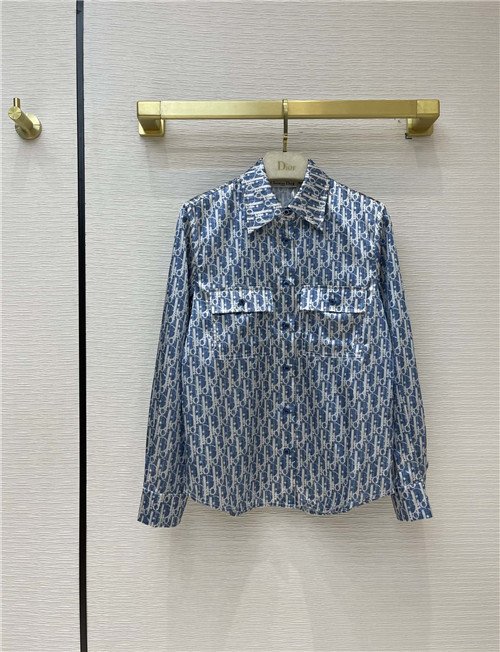 dior logo print shirt
