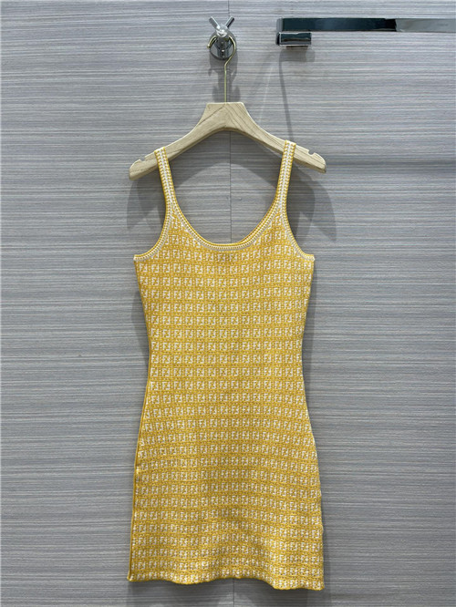 fendi ff knitted dress