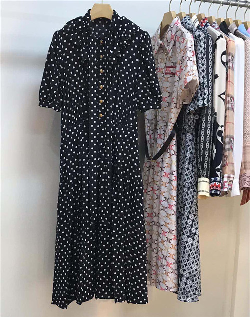 celine polka dot silk dress - Image 4