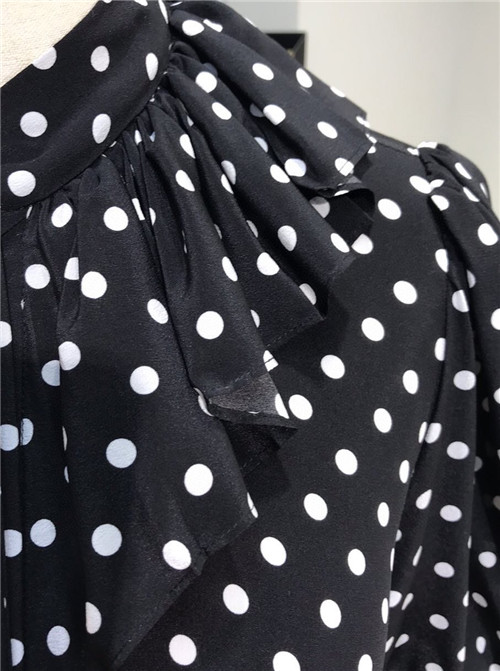 celine polka dot silk dress - Image 5