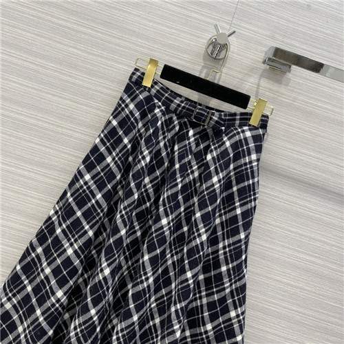 dior plaid long skirt - Image 3