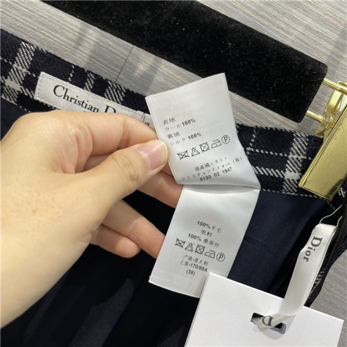 dior plaid long skirt - Image 4