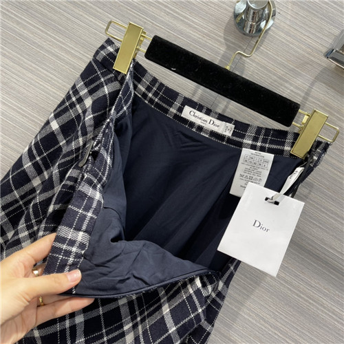 dior plaid long skirt - Image 9