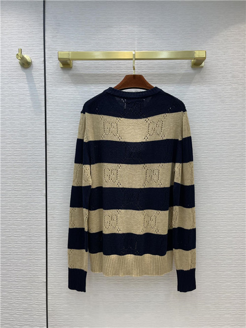 gucci striped gg knitted sweater - Image 2