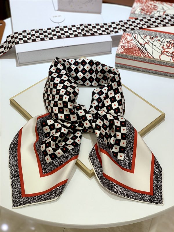 dior amour square scarf
