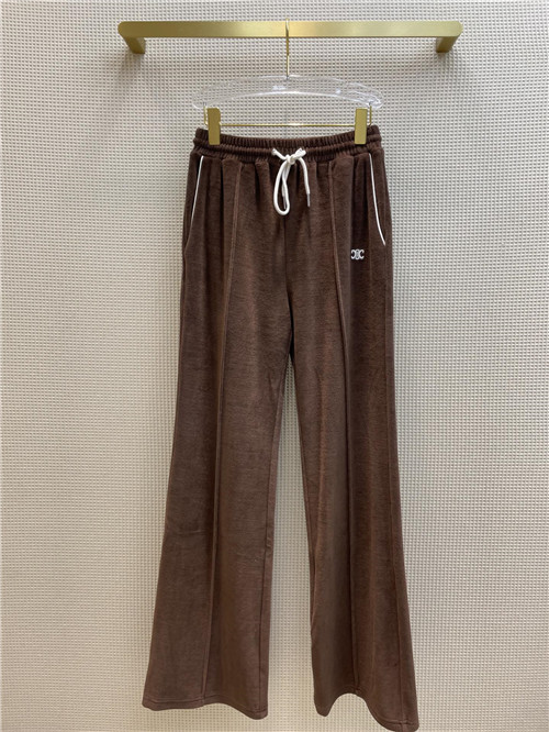 celine velvet loose sports suit - Image 3