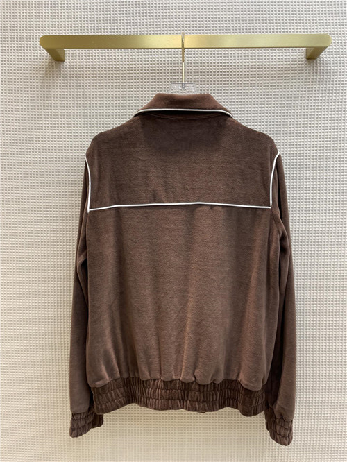 celine velvet loose sports suit - Image 8