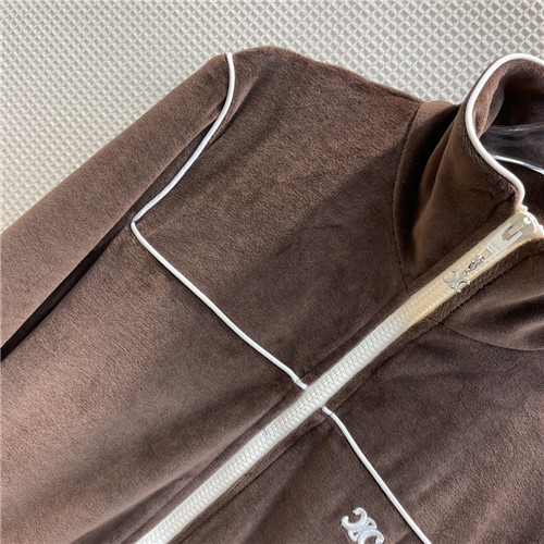 celine velvet loose sports suit - Image 10