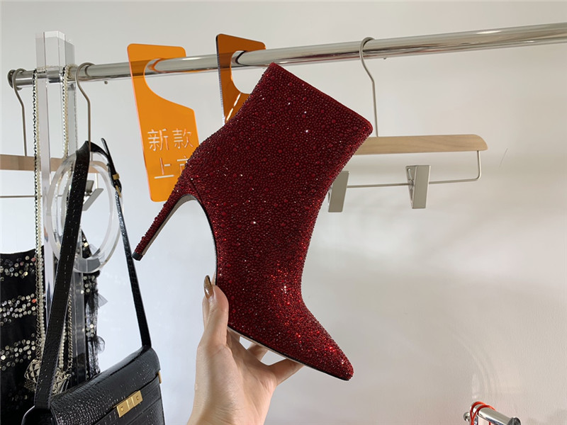 Rene Caovilla drilled pointed high heel booties - Image 5