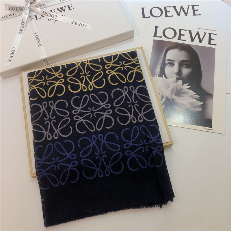 loewe anagram scarf in wool and cashmere - Image 4