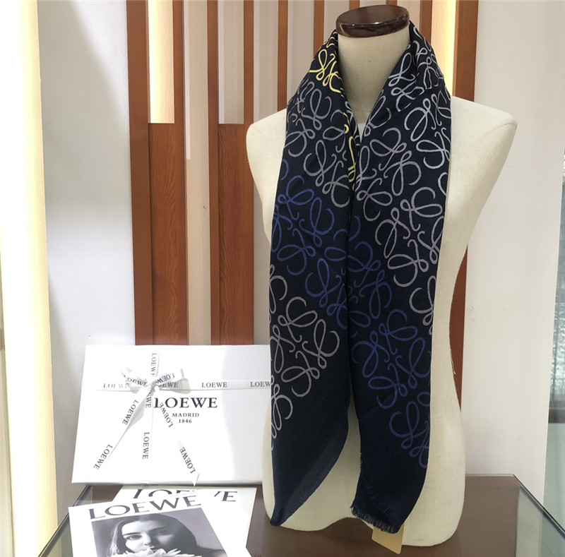 loewe anagram scarf in wool and cashmere - Image 2
