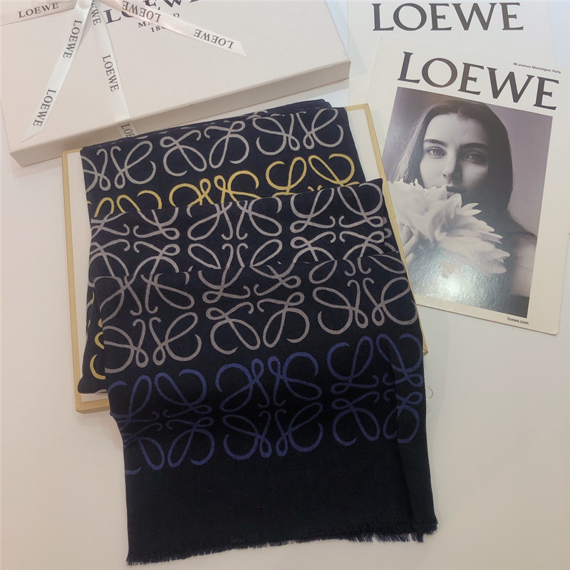 loewe anagram scarf in wool and cashmere - Image 7