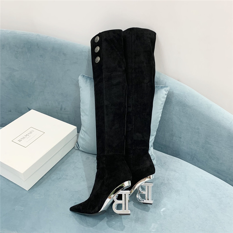 balmain logo letters long boots - Image 6