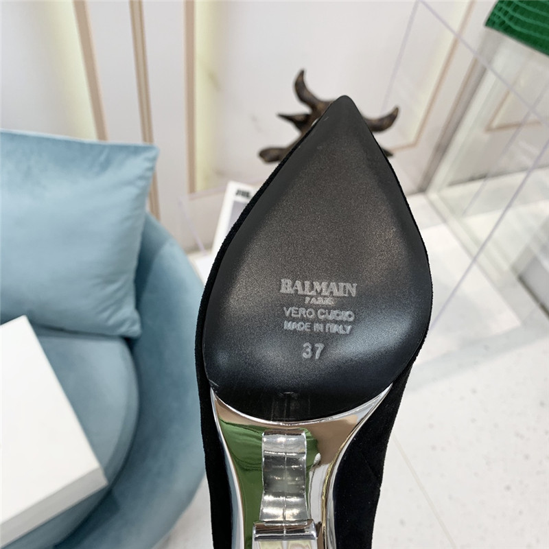 balmain logo letters long boots - Image 7